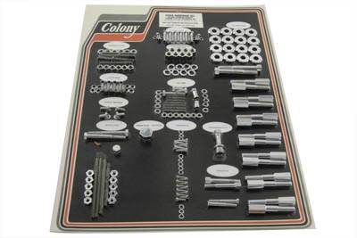 Chrome Stock Style Hardware Kit for Aluminum Heads - Click Image to Close